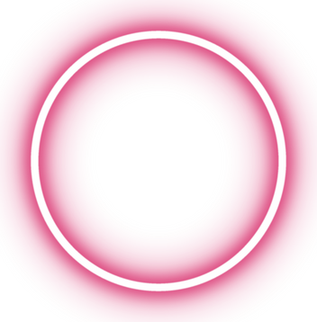 Pink Neon Circle Icon